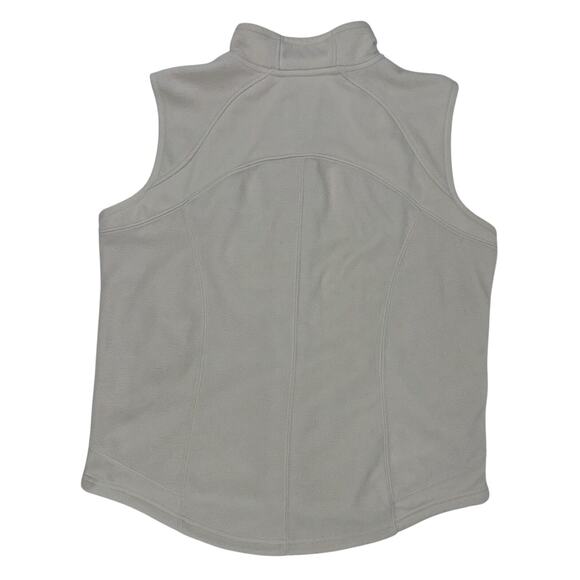 CABELA'S Women's Fleece Vest Cream Large Full Zip Pockets Outdoors Winter EUC - Picture 7 of 13